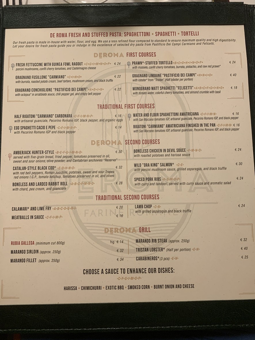 DEROMA - Farine Romane menu 2