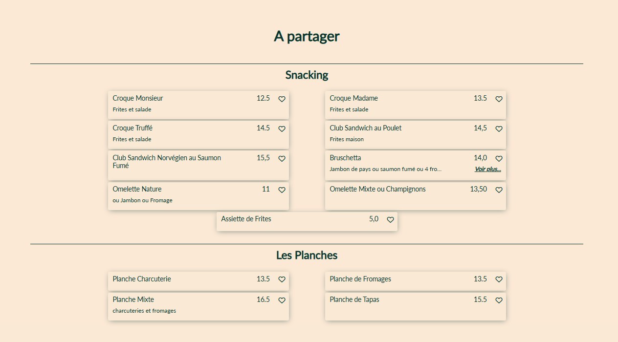 Café Le Bobillot menu 2