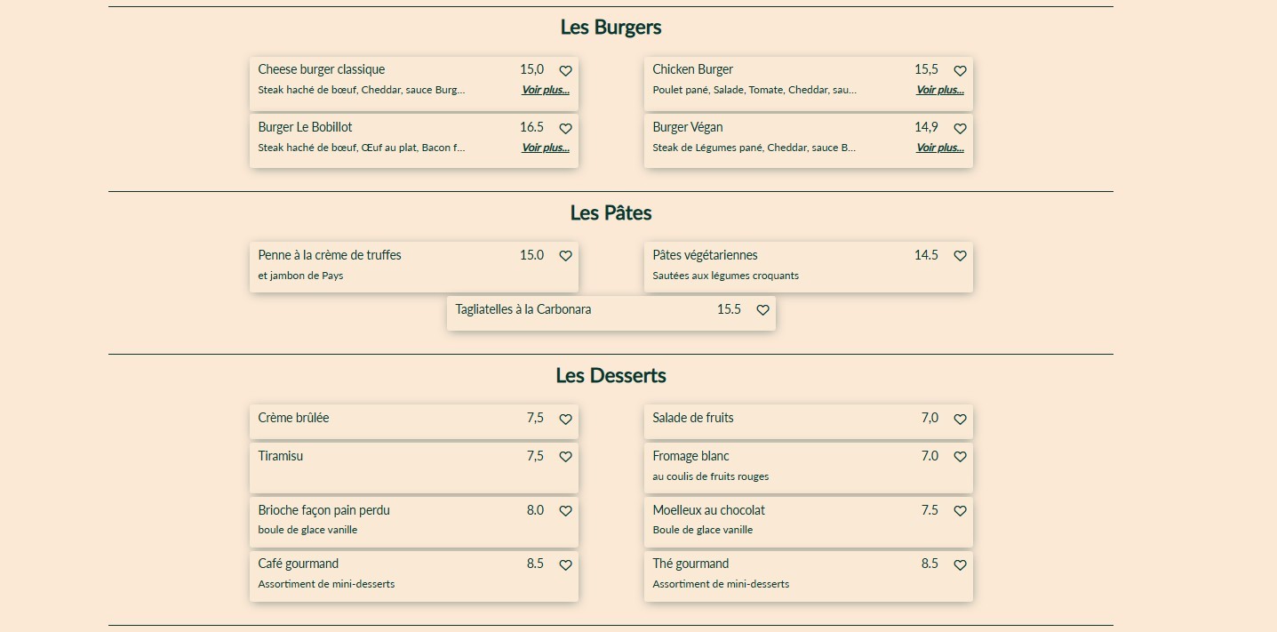 Café Le Bobillot menu 3