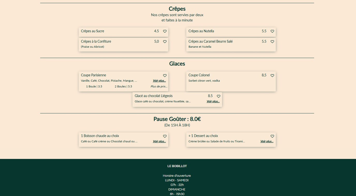 Café Le Bobillot menu 4