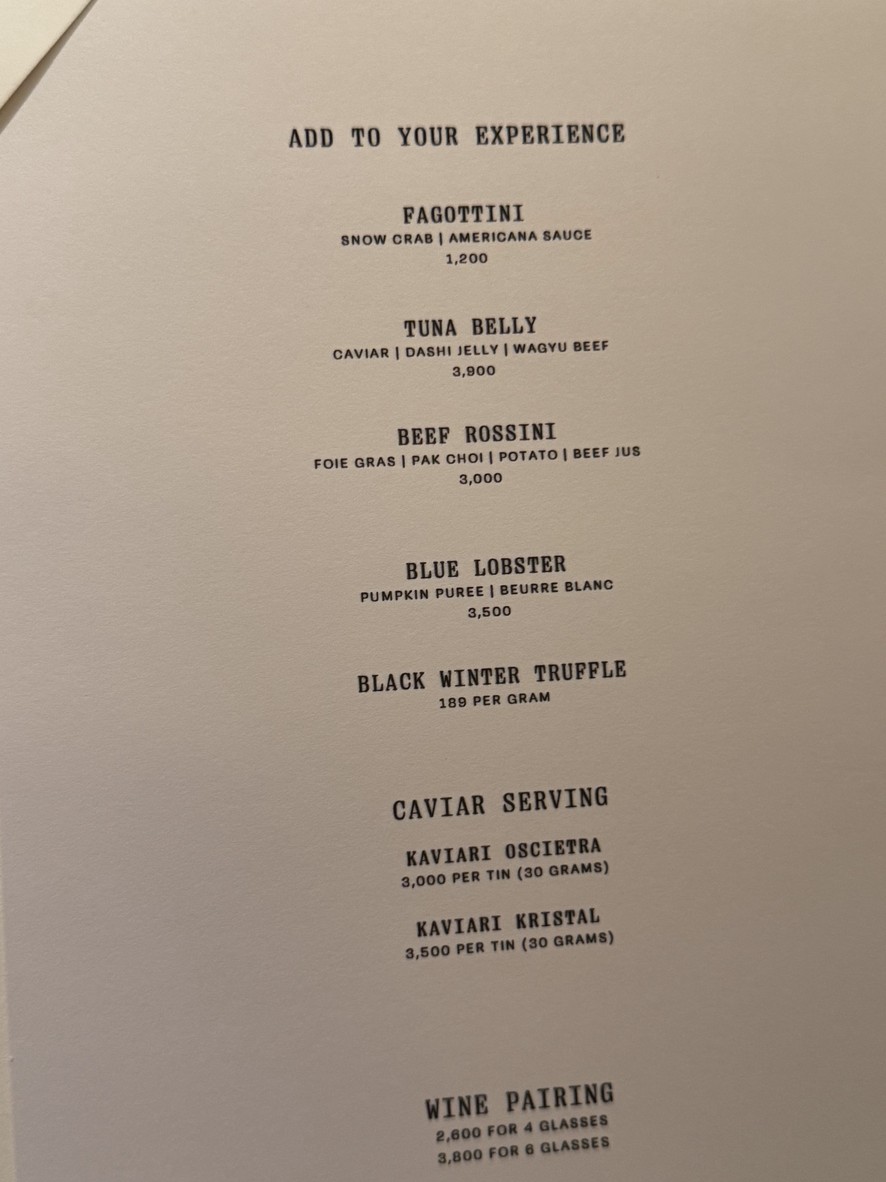 Sartoria by Paulo Airaudo menu 4