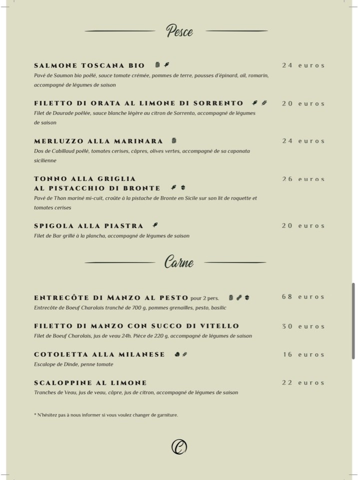Al Capri menu 2