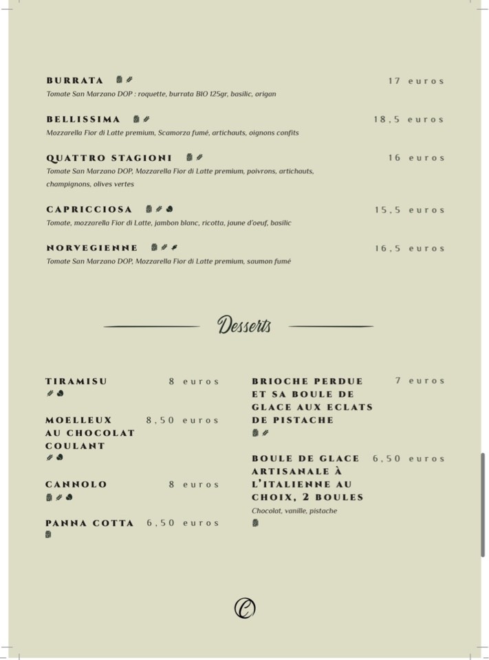 Al Capri menu 4