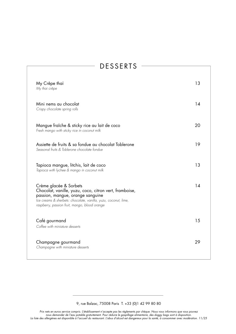 Thiou Restaurant menu 3