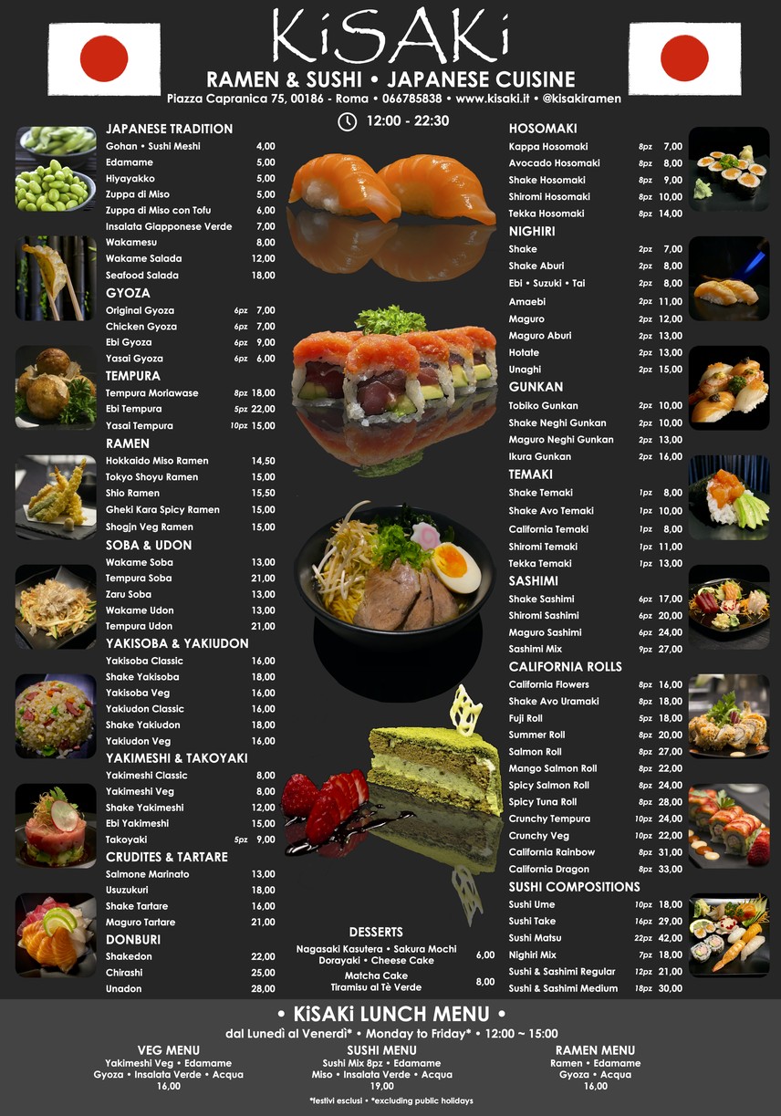 Kisaki Ramen & Sushi menu 1