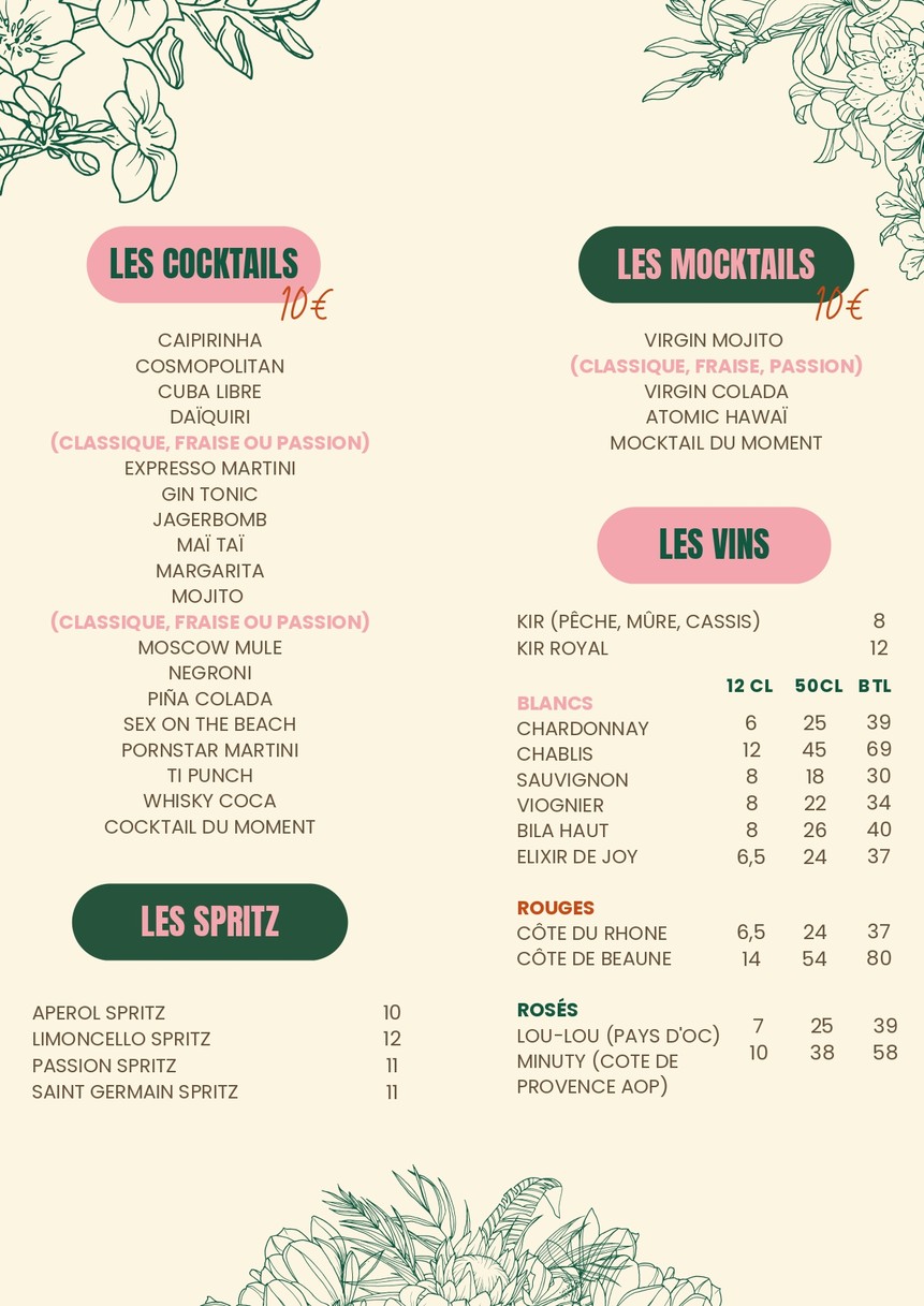 Guru Neuilly menu 2