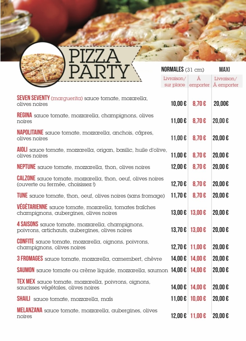Seven Seventy 770 menu 3