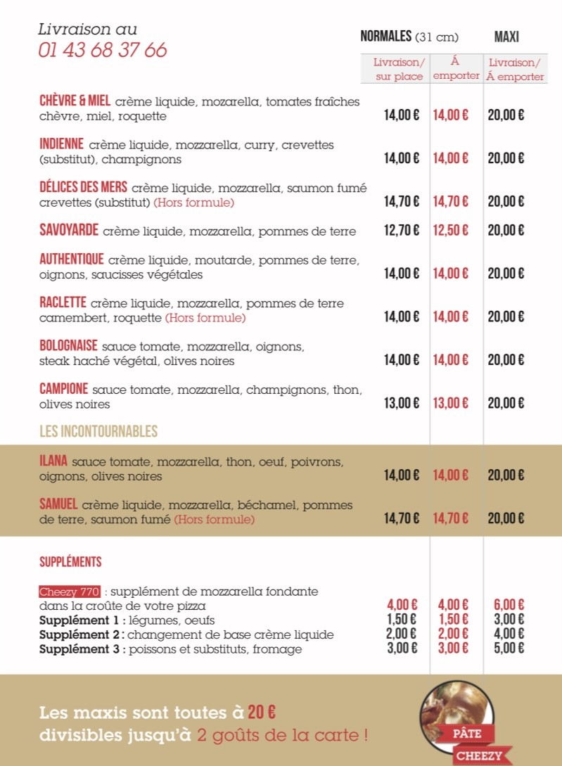 Seven Seventy 770 menu 4