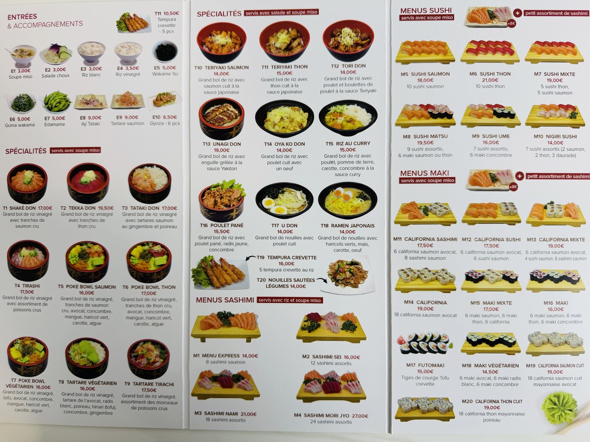Sushi Sei menu 2