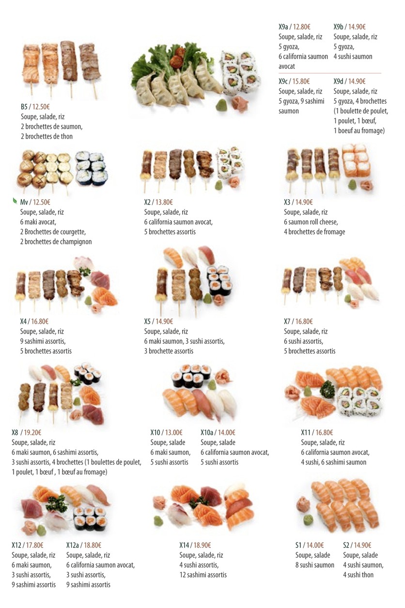 Yotaro Sushi menu 2
