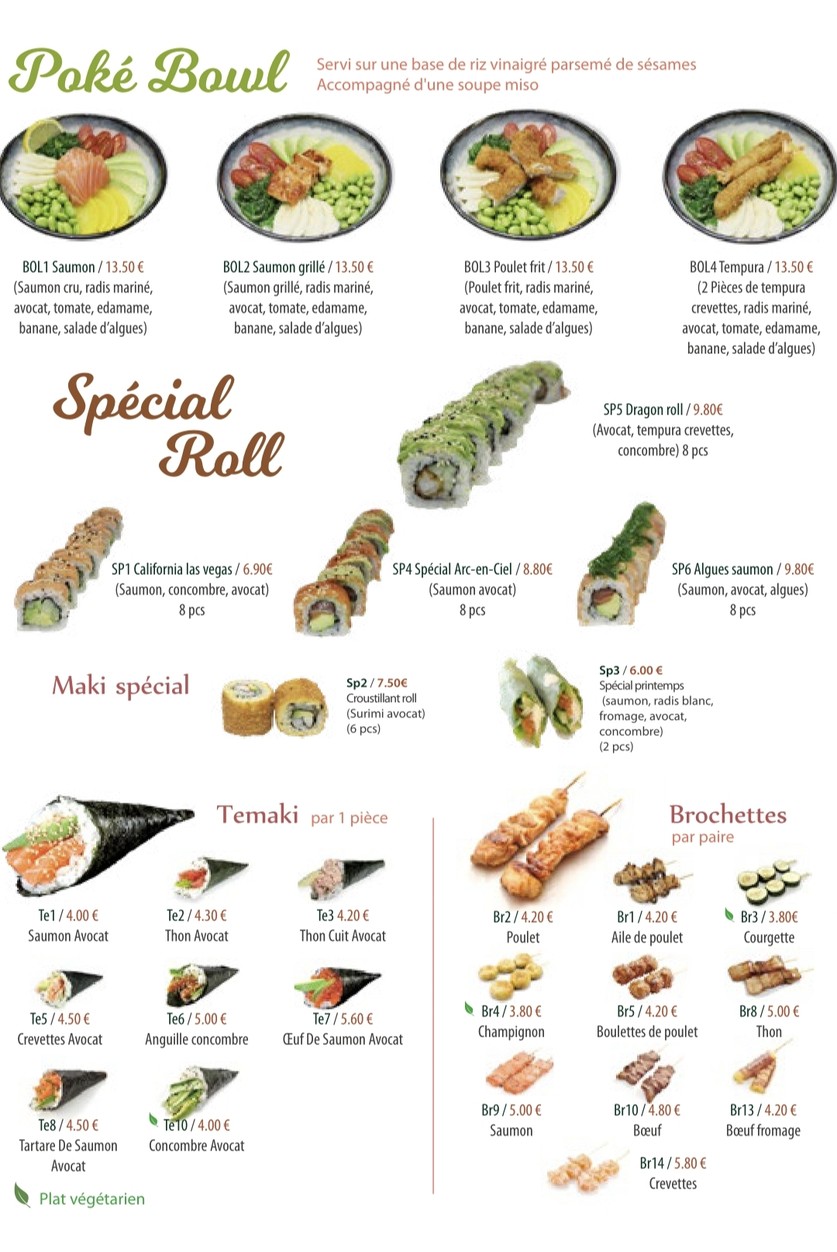 Yotaro Sushi menu 3