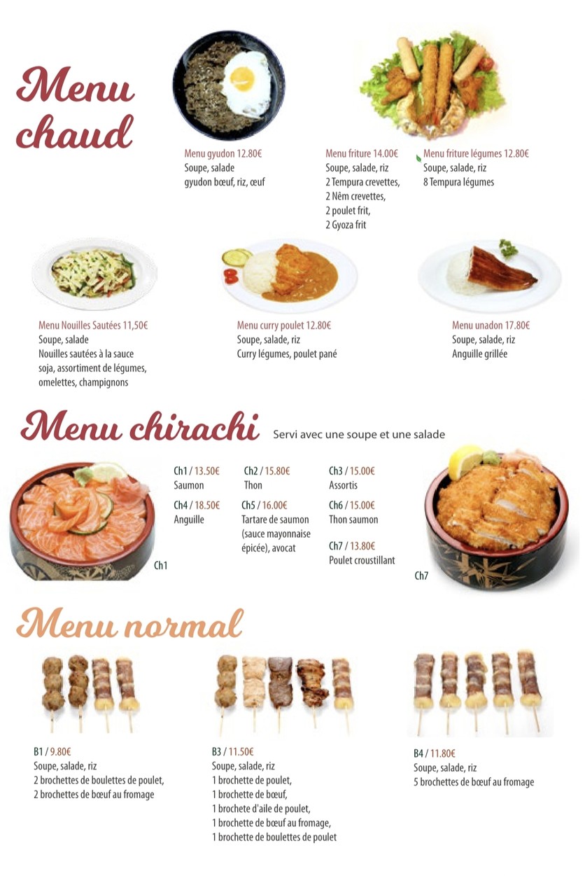 Yotaro Sushi menu 4