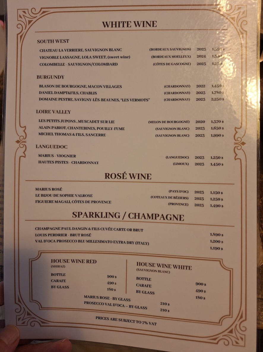 André menu 4