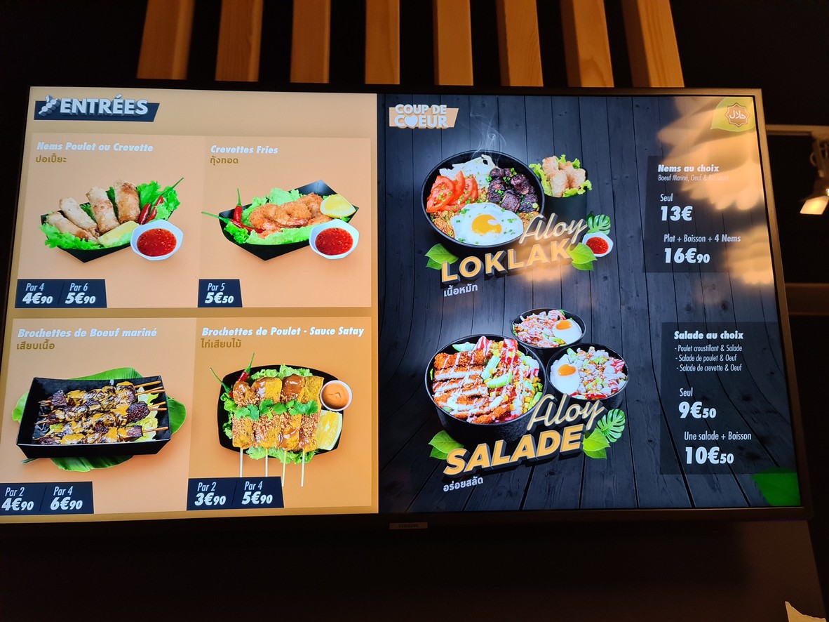 Aloy Thai - Ivry-sur-Seine menu 1