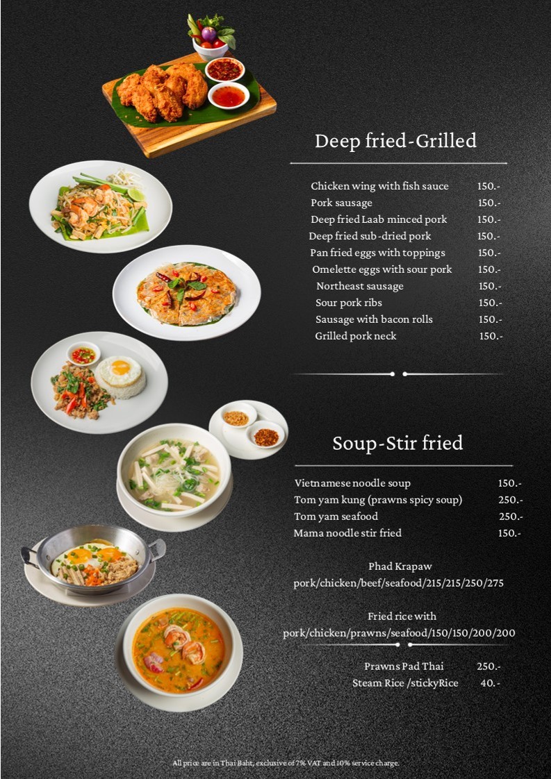 Tenderloins menu 5