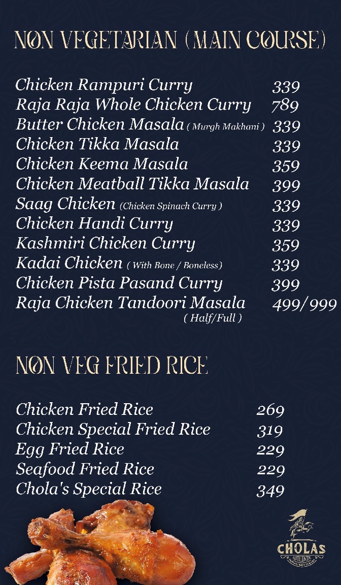 チョーラスBKK menu 1