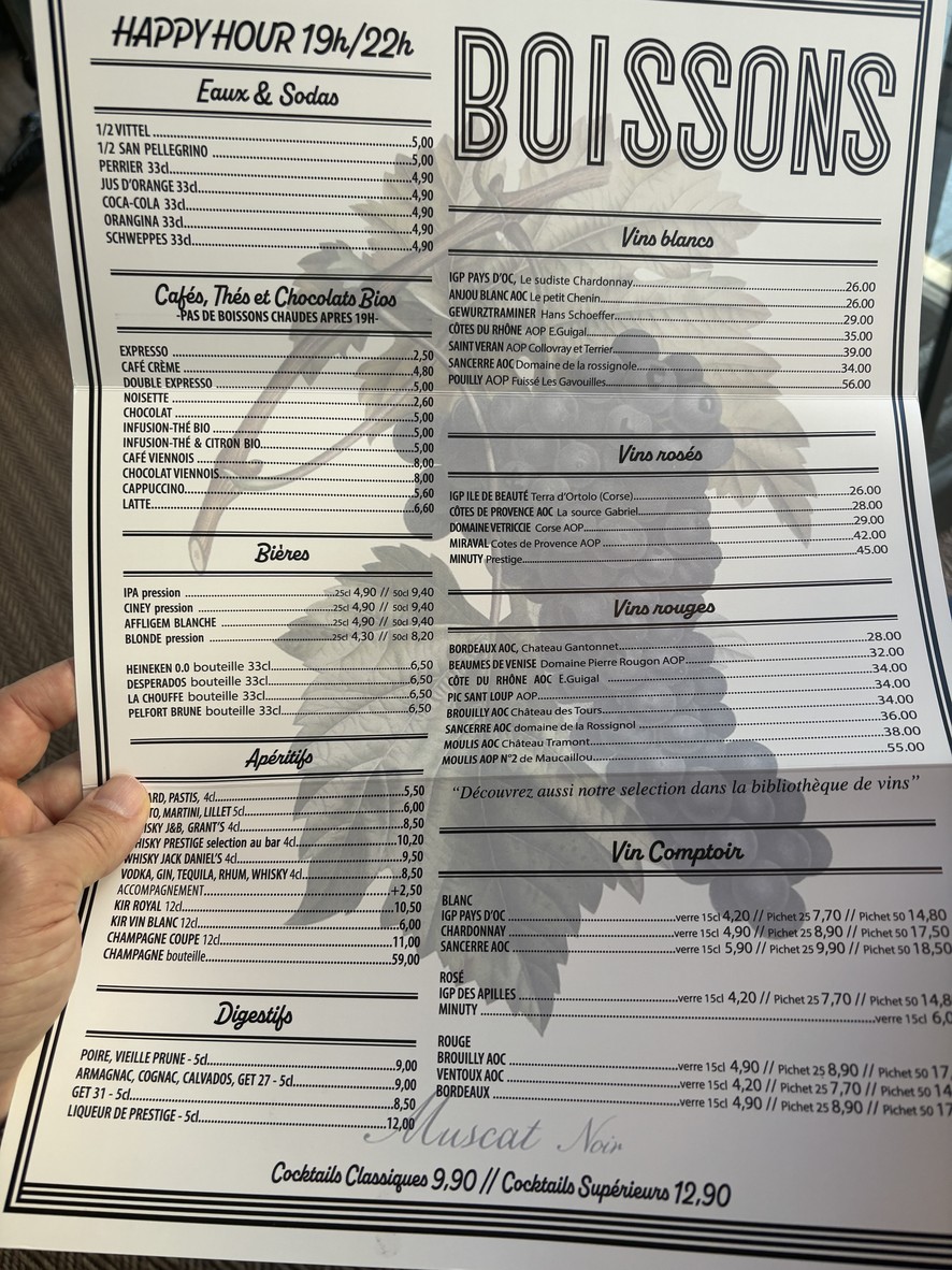 Café La Terrasse menu 3