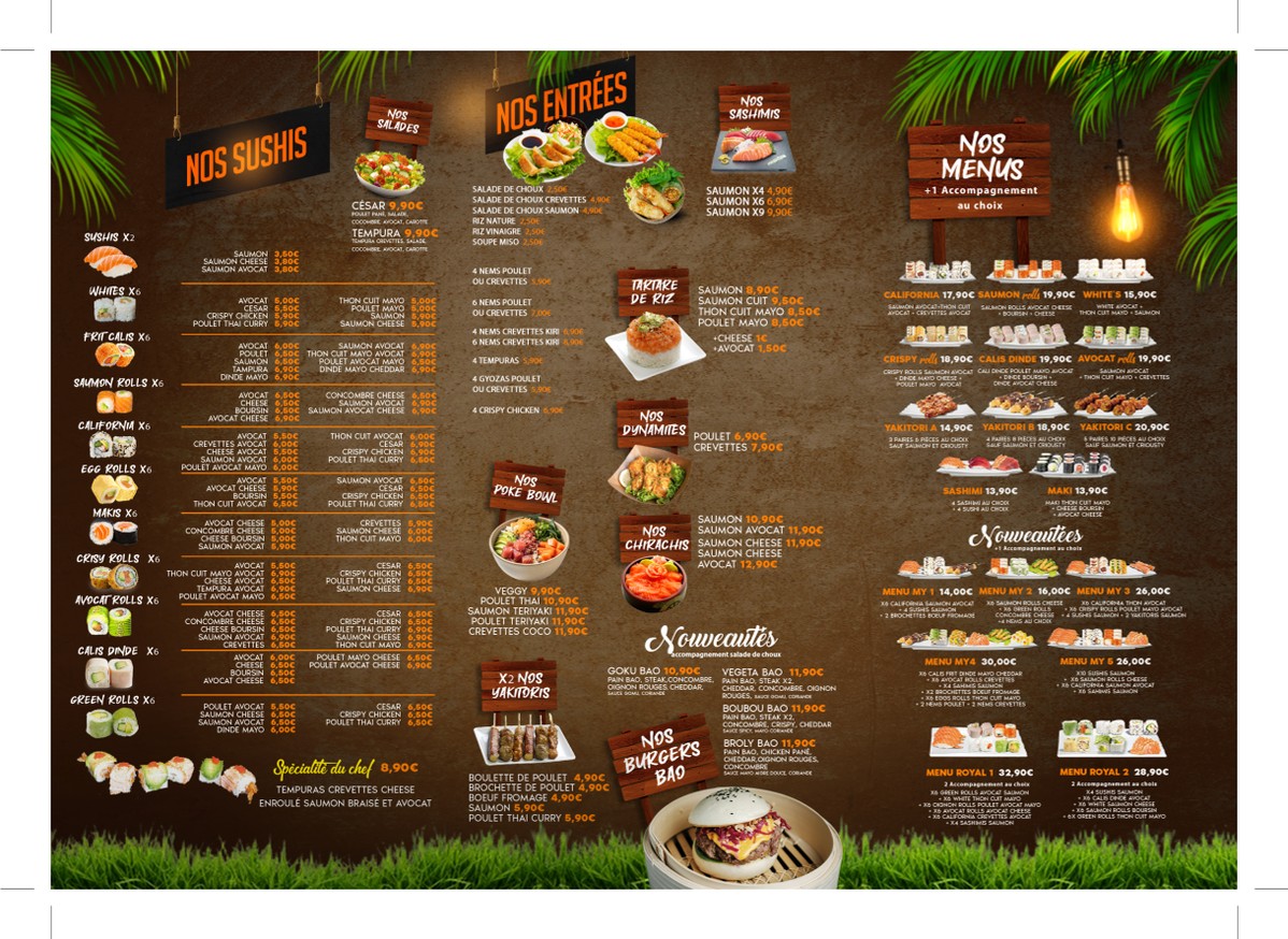 MY SUSHI MY menu 1