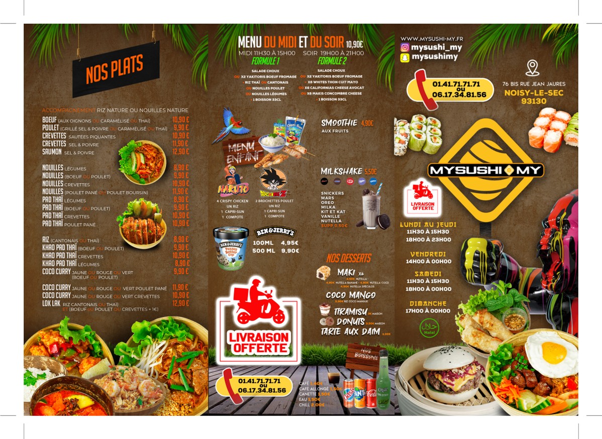 MY SUSHI MY menu 2