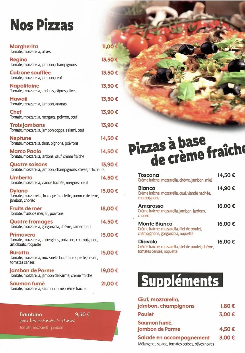 Casa Bella menu 2