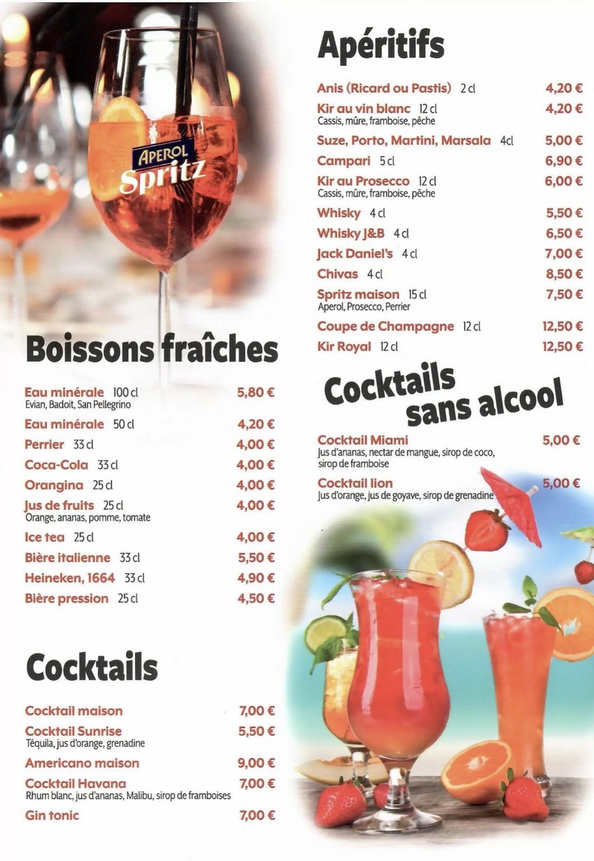Casa Bella menu 6
