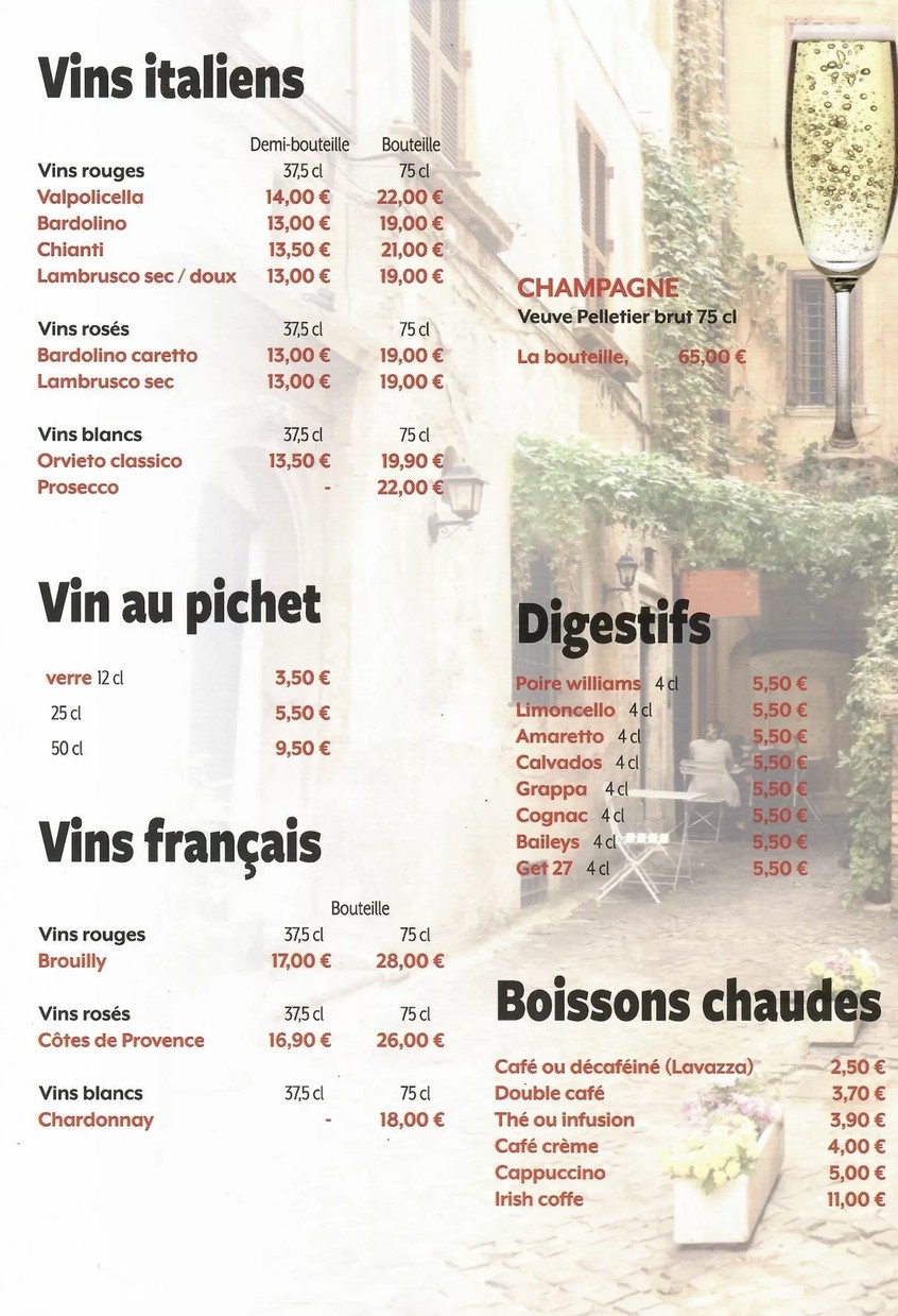 Casa Bella menu 7