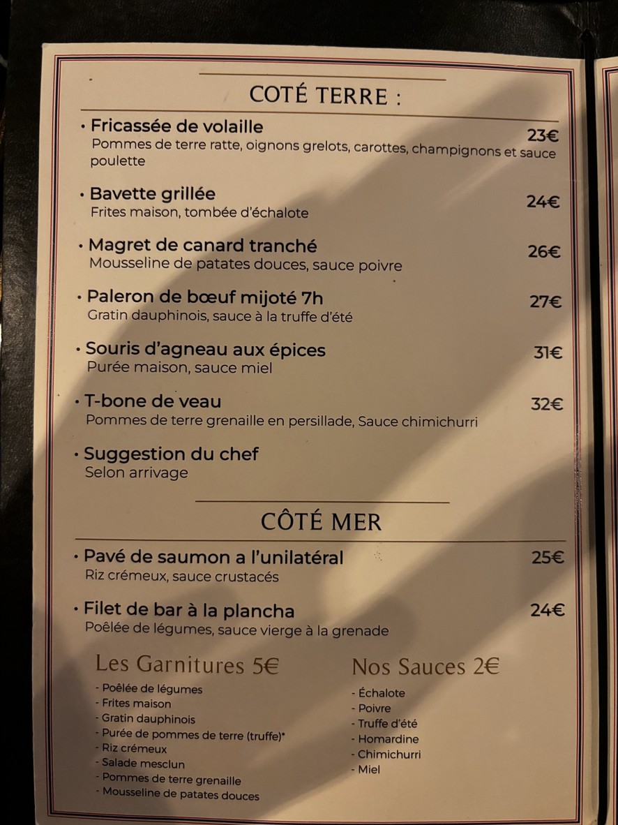 Restaurante L' Affamé menu 2