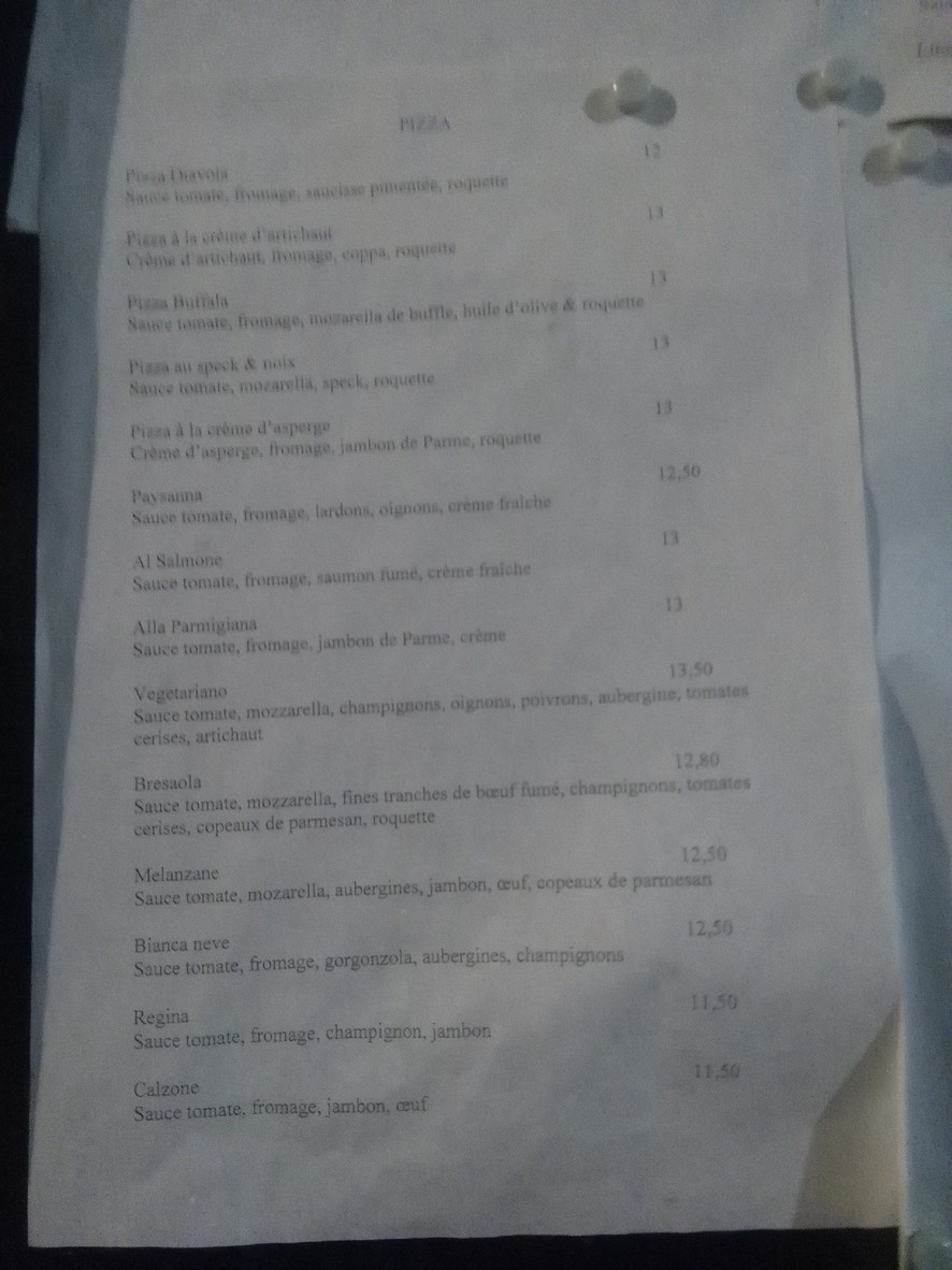 La Pizzeria da Pasqualino menu 2