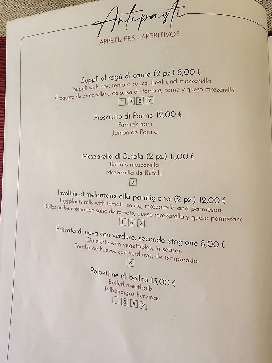 Felice a Testaccio | ROMA menu 1