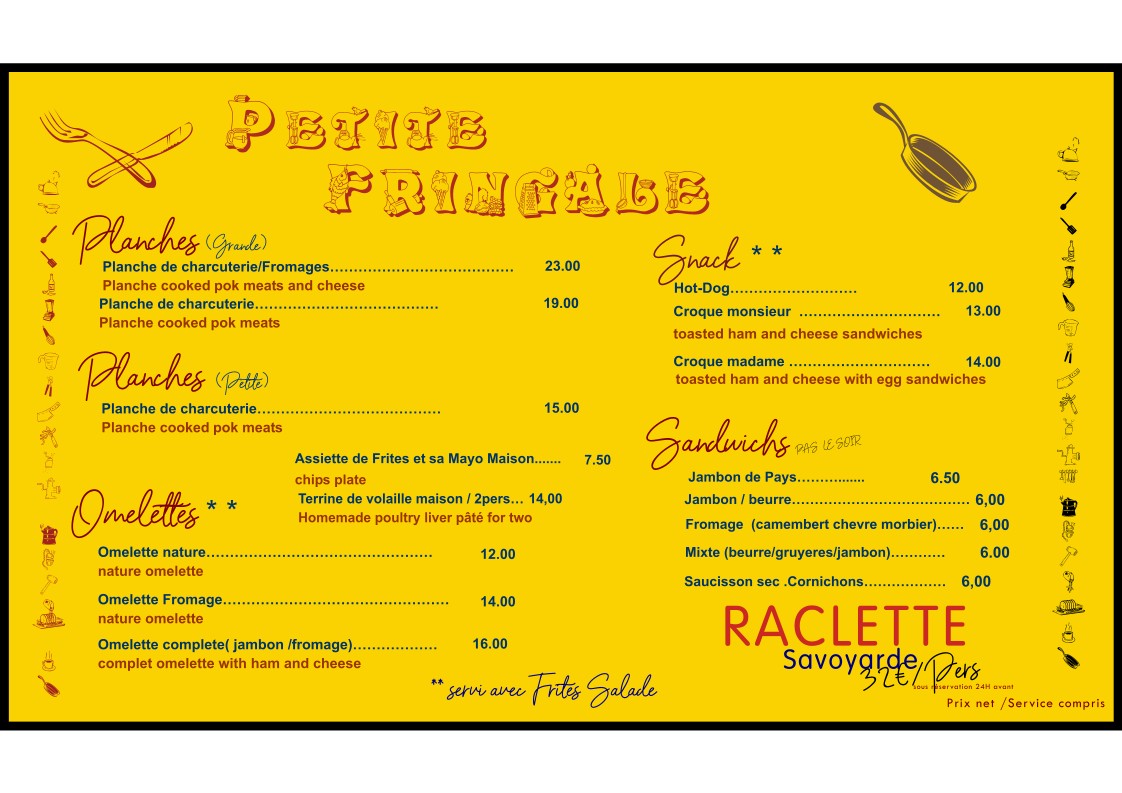 BRASSERIE LE MIGNON menu 2