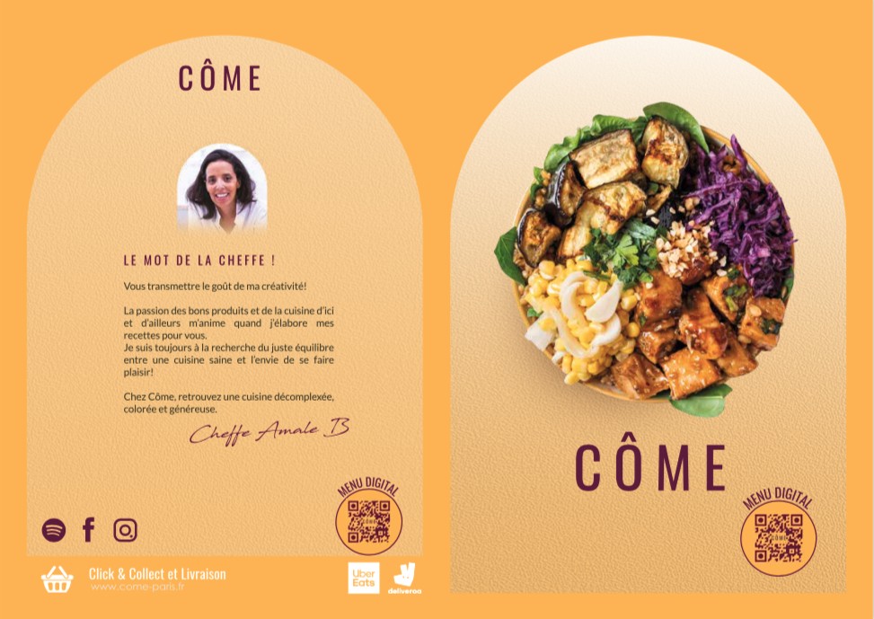 Côme Haussmann menu 1