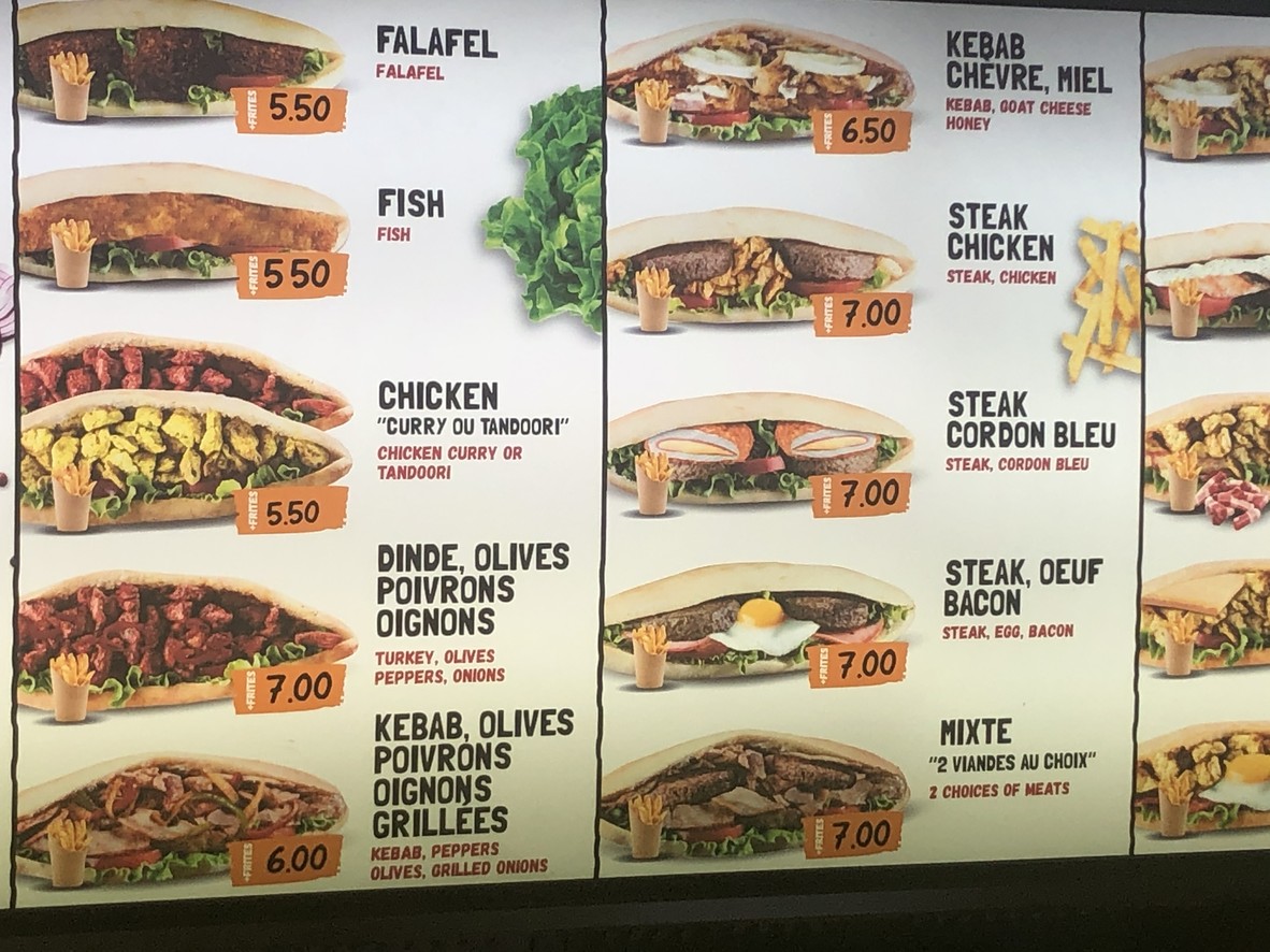 Croq'nivert menu 2