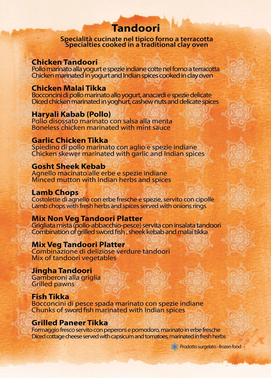 Gandhi Restaurant Rome menu 3