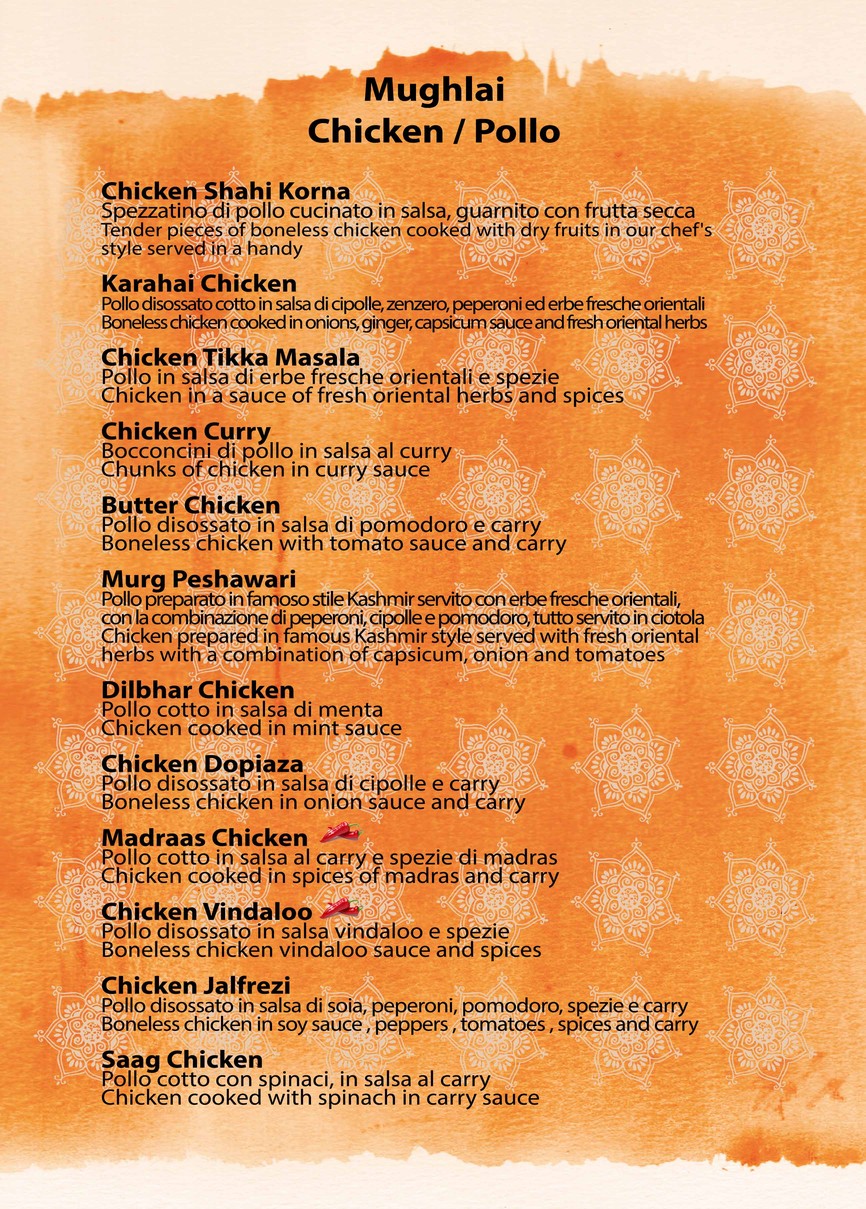 Gandhi Restaurant Rome menu 4
