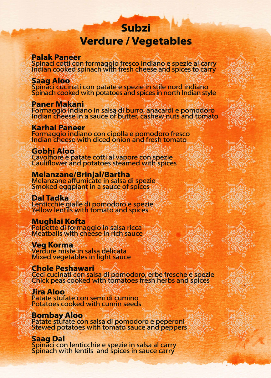 Gandhi Restaurant Rome menu 5
