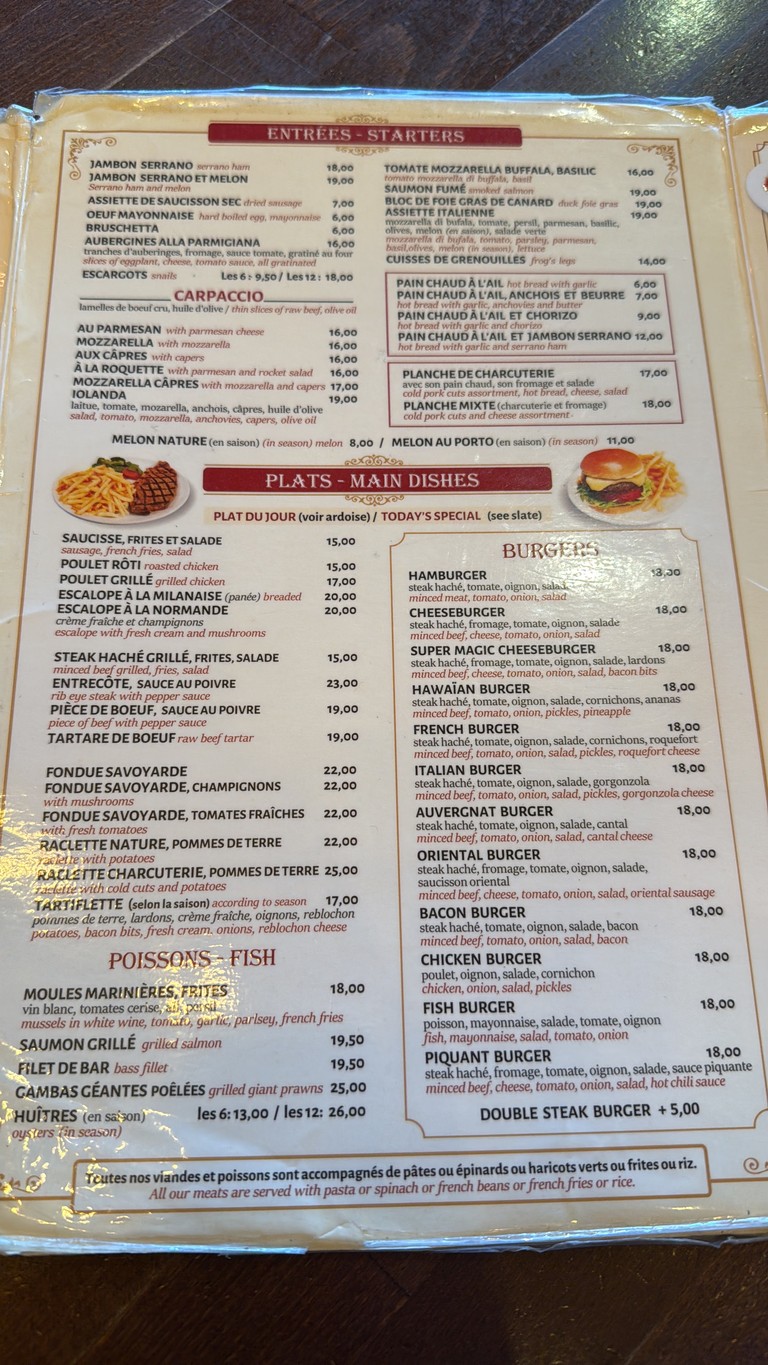 Iolanda menu 2
