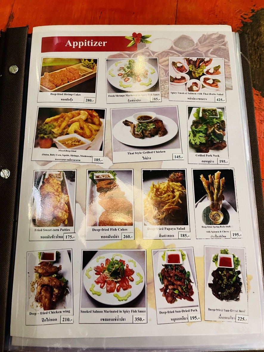 Madam Saranair Thai Food restaurant menu 1