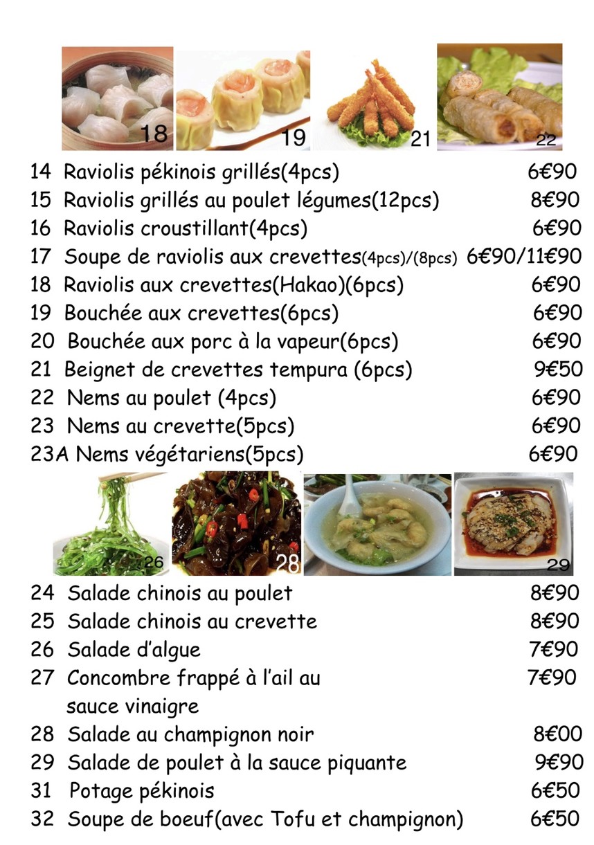 Raviolis de chez moi menu 2