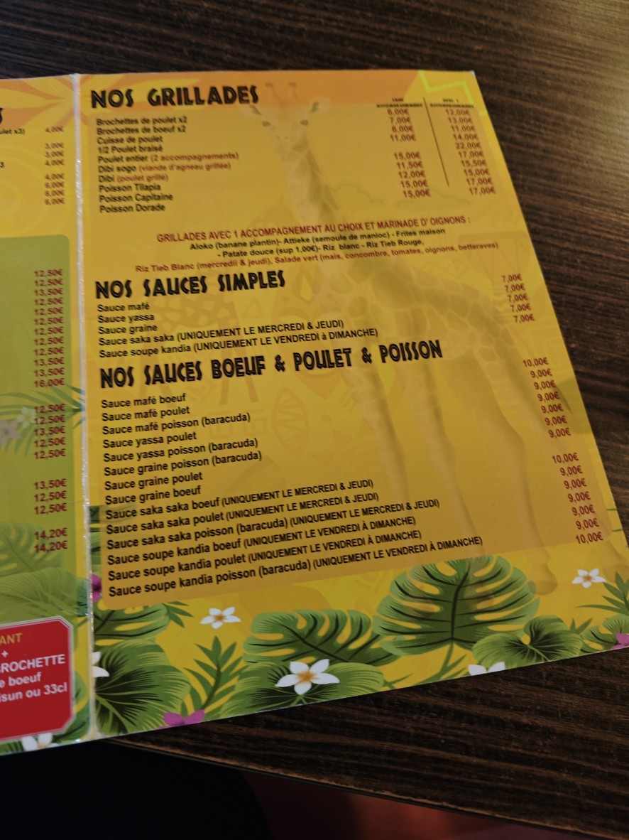 Chez Lalabou menu 2
