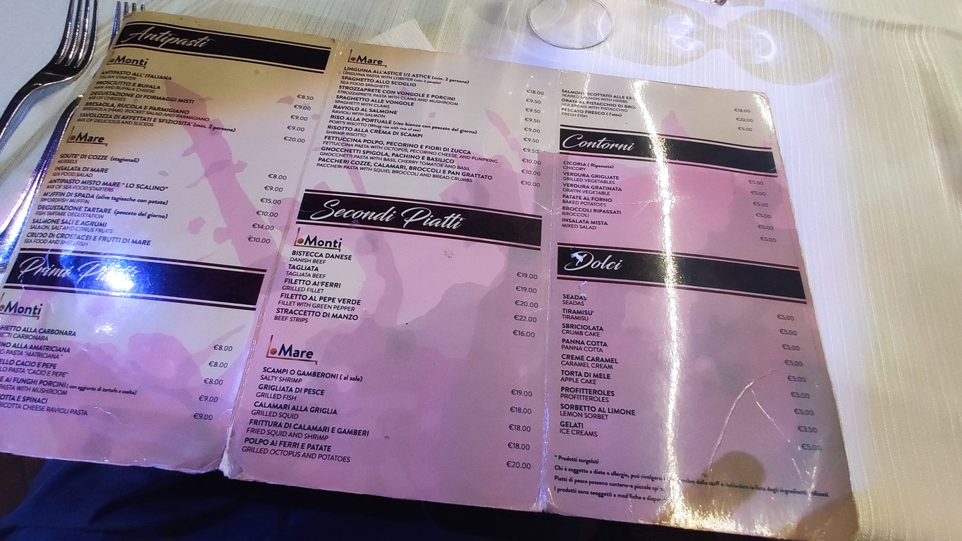 Lo Scalino Ristorante Pizzeria Torrevecchia menu 1