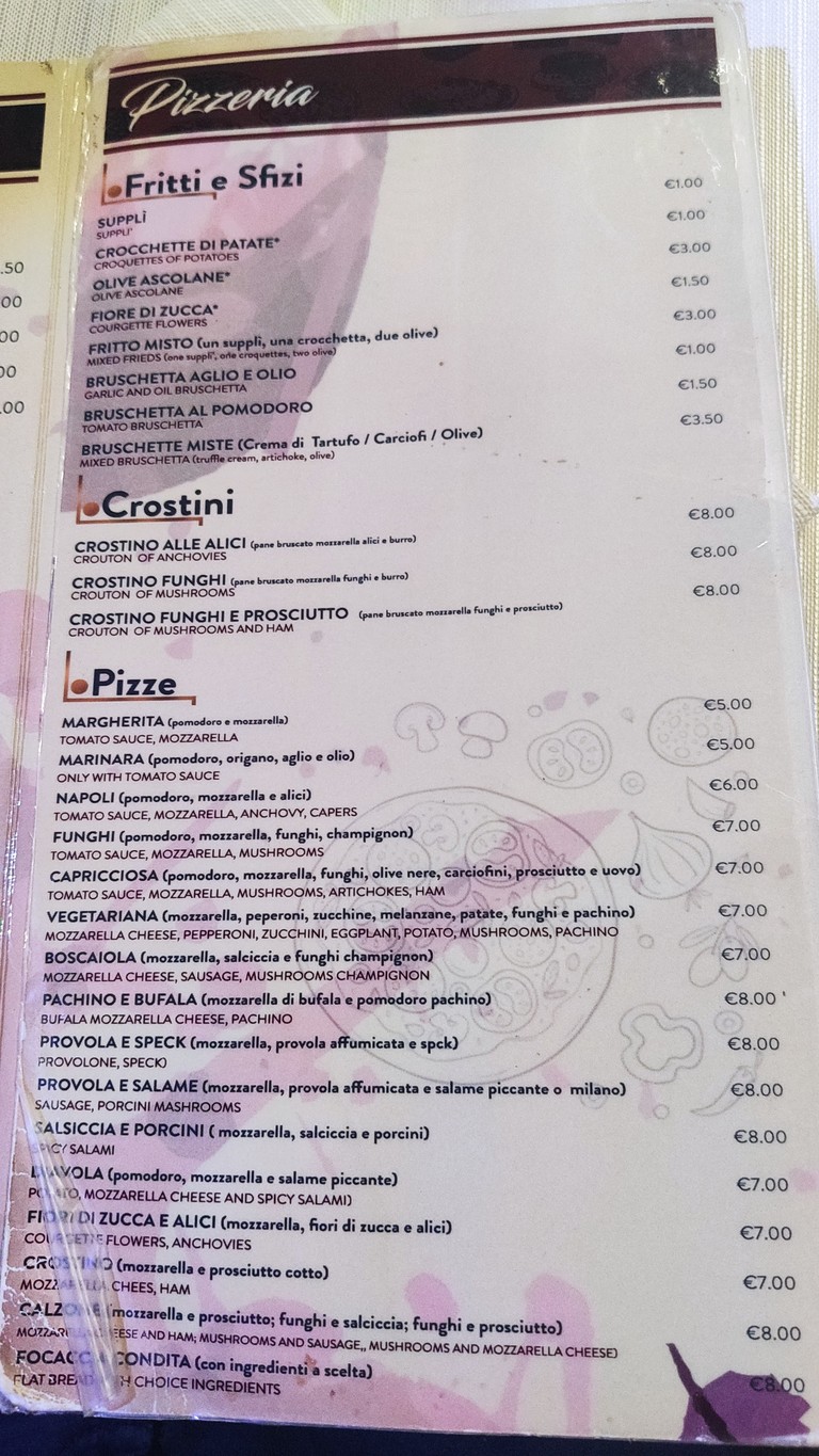 Lo Scalino Ristorante Pizzeria Torrevecchia menu 2