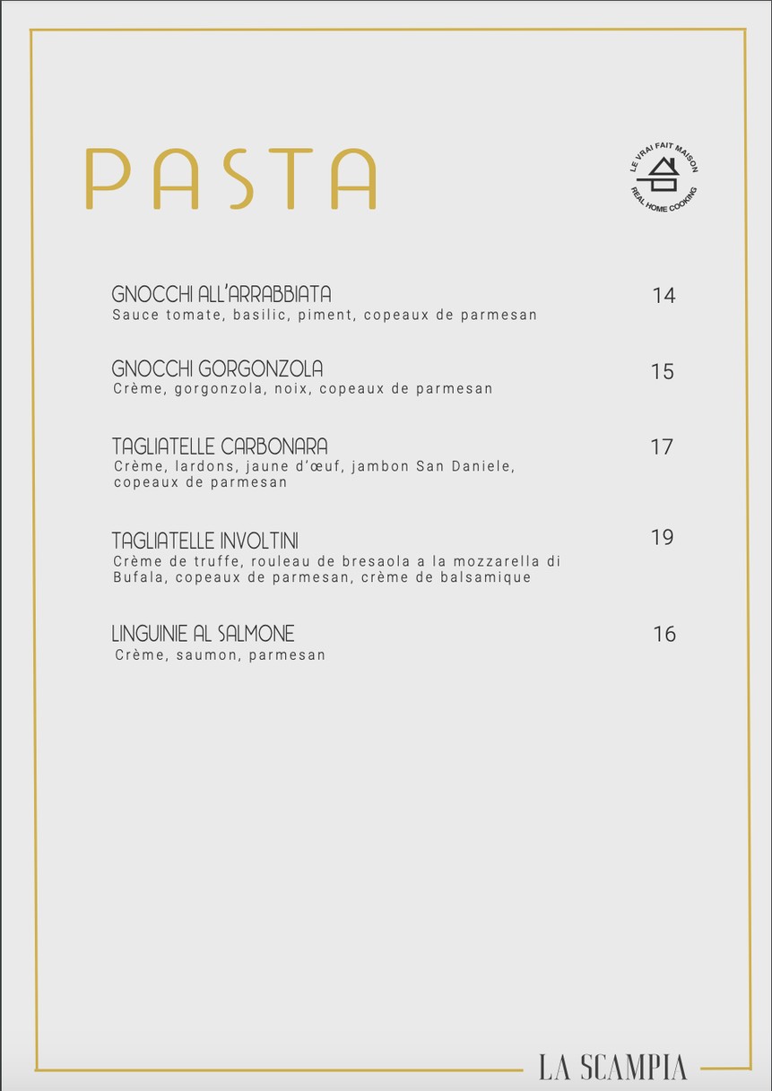 La Scampia menu 4