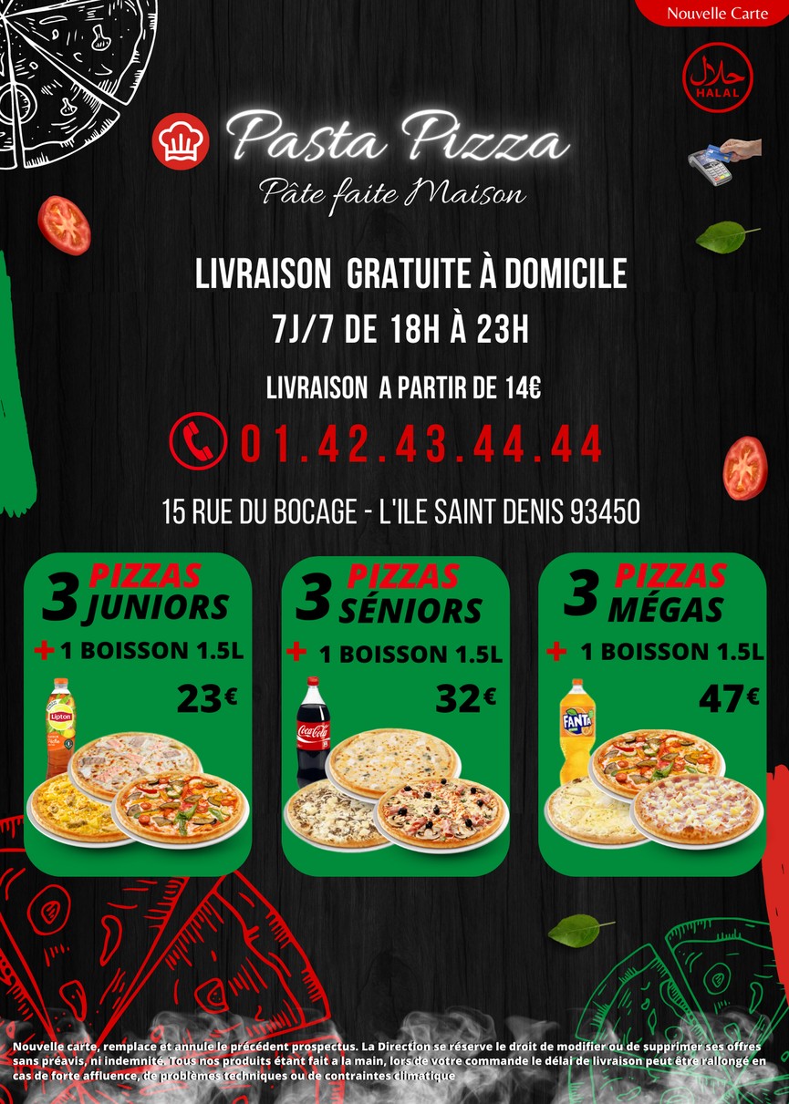Pasta y Pizza menu 1