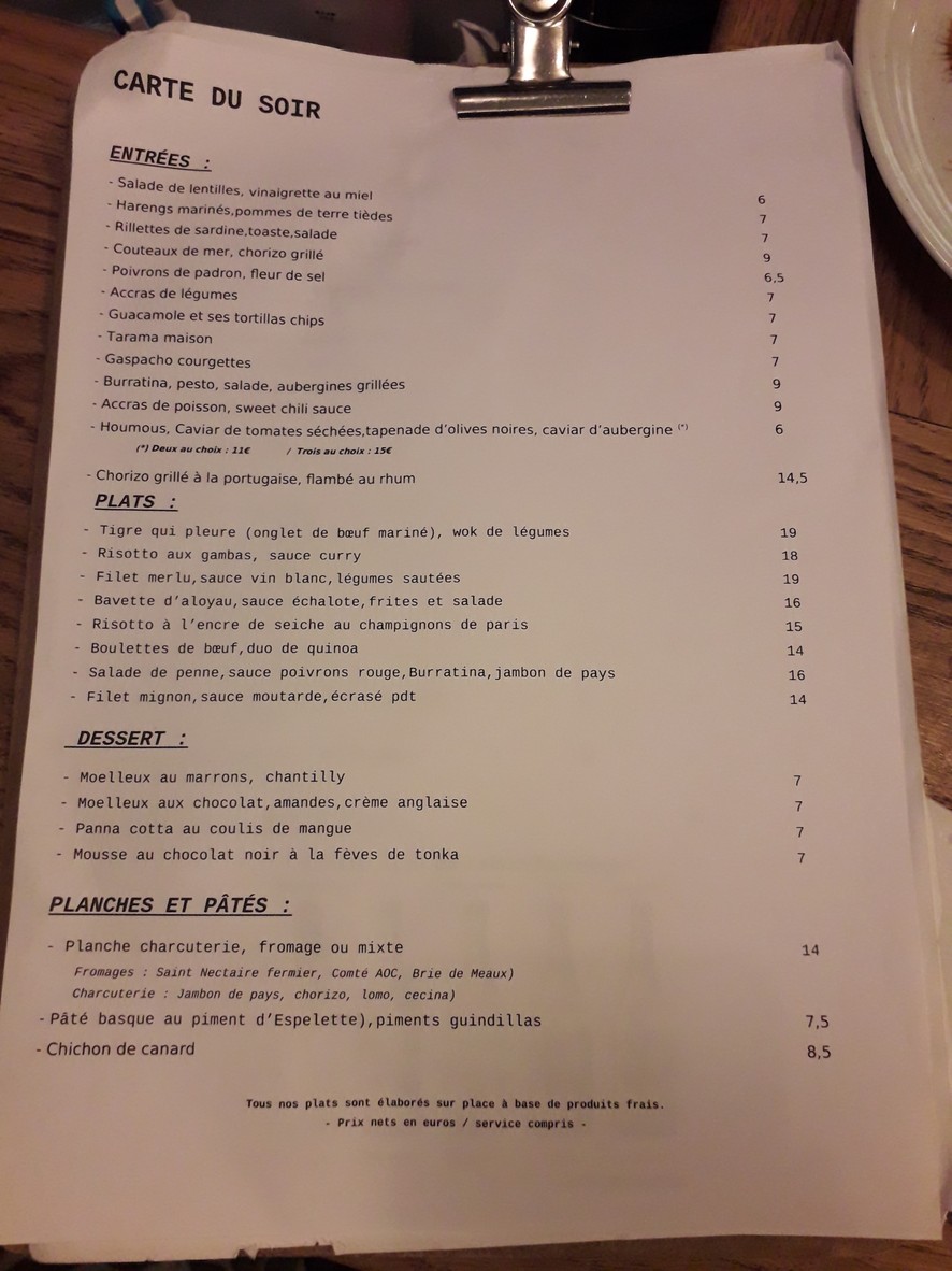 Quartier Rouge menu 2