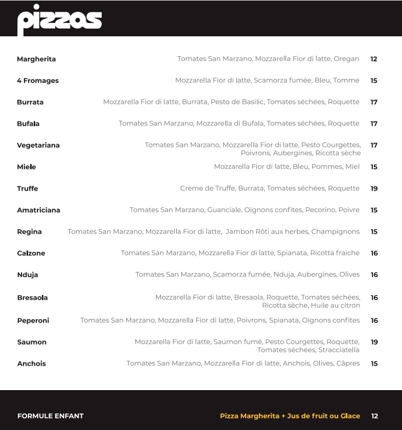 Distrada menu 1