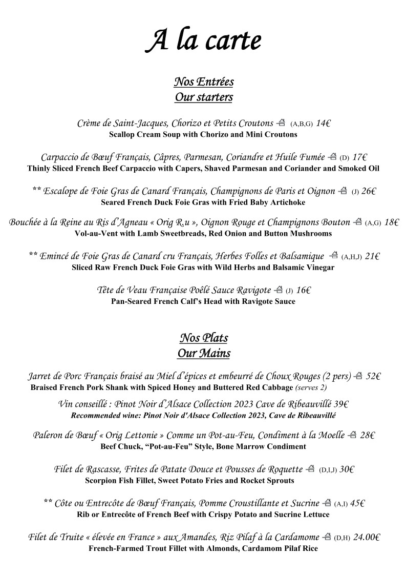 Stéphane Martin menu 1