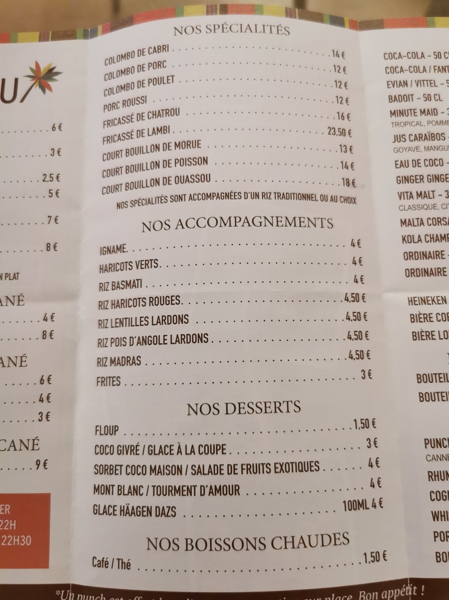 Mak Boucané menu 3