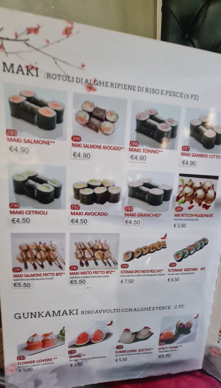 大京城酒楼Ristorante cinese giapponese"Città in Fiore" menu 5