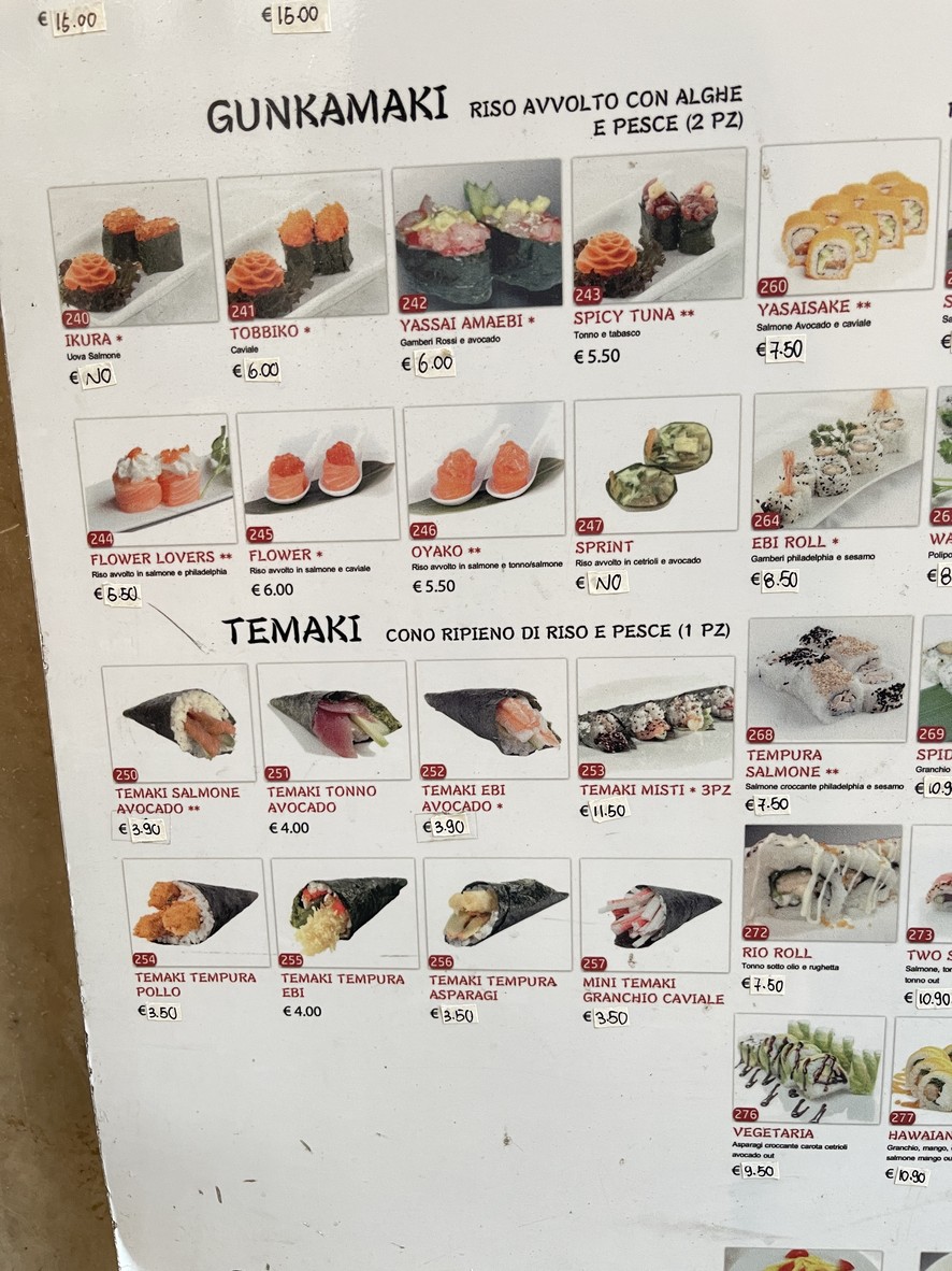 大京城酒楼Ristorante cinese giapponese"Città in Fiore" menu 6