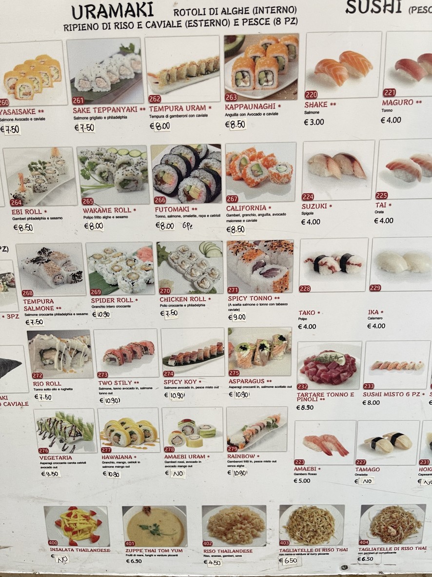 大京城酒楼Ristorante cinese giapponese"Città in Fiore" menu 7